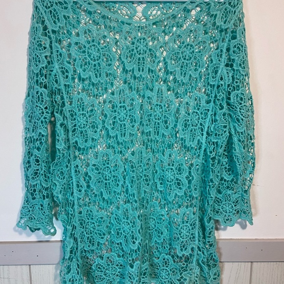 Blue Swim Suit Coverup - Picture 2 of 4